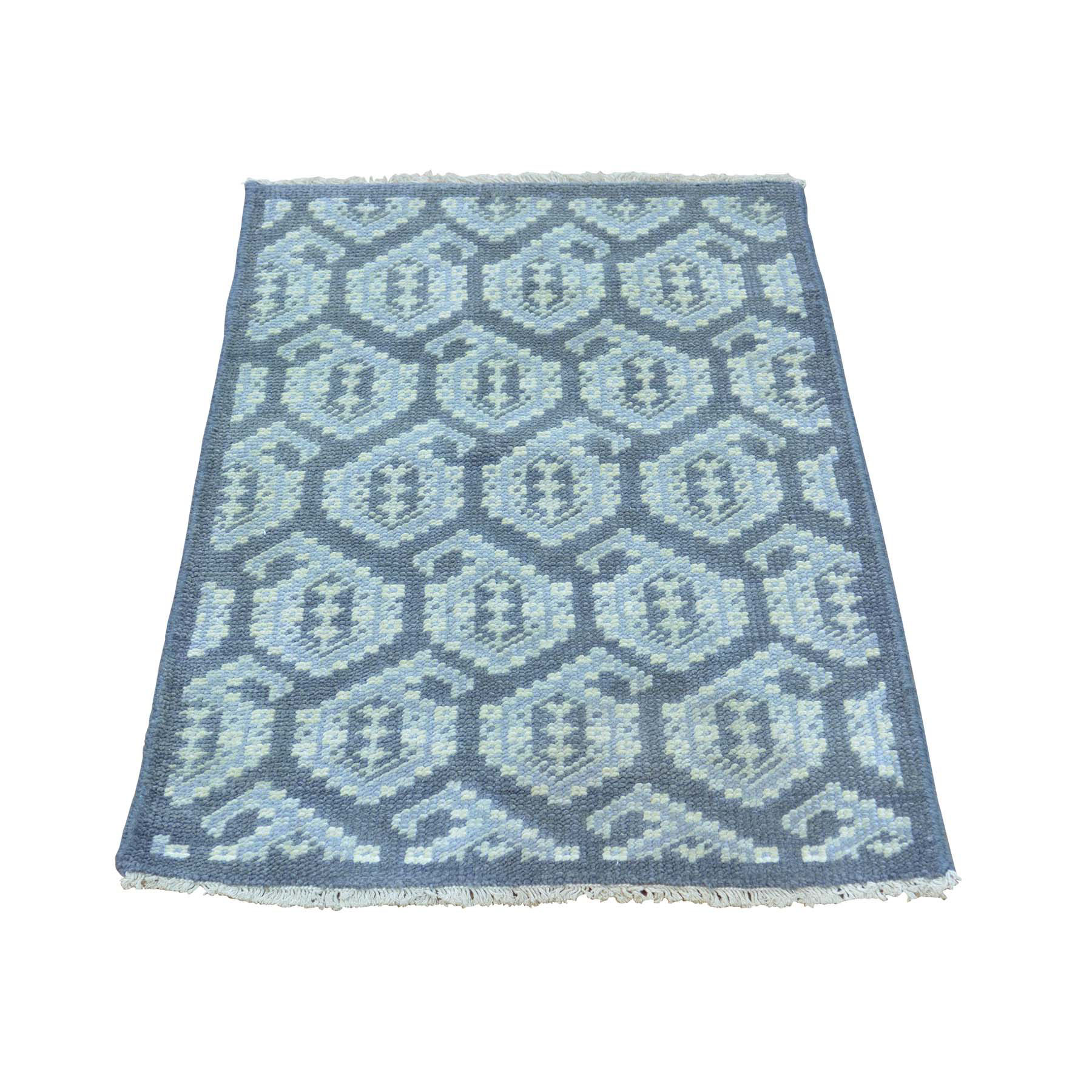 Transitional Wool Hand-Knotted Area Rug 2'0